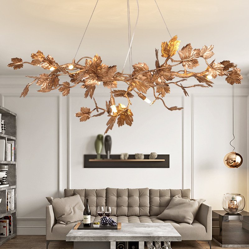 American Solid Brass Branch Chandelier for Living Room & Dining Room