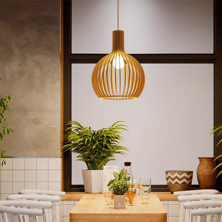 Japanese Solid Wood Designer Chandelier for Living Room & Dining Room