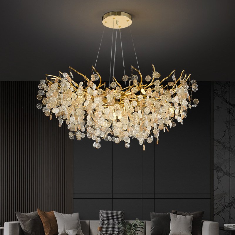 Modern Luxury Crystal Branch Chandelier for Living Room & Dining Room