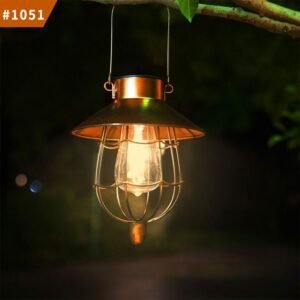 solar garden lights decorative hanging lantern solar-powered garden lights