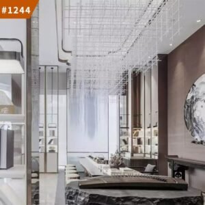 chandelier lights stairway dining hall hotel lobby project led chandelier light