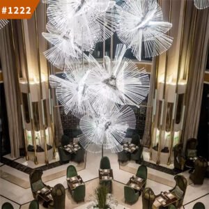 hanging light pendant lamp stairway villa wedding large chandelier lamp