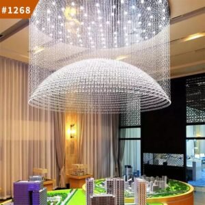 big chandelier lighting hotel custom project luxury glass led chandelier lamp
