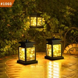candle lantern courtyard light outdoor garden solar light hanging solar lamp