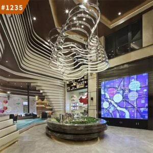 chandeliers pendant lights hotel lobby staircase modern led chandelier light