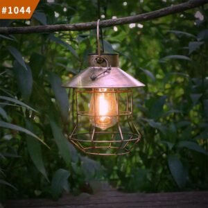 outdoor garden light hanging waterproof vintage metal solar lantern light