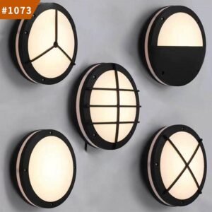 waterproof villa wall lamp black lighting led outdoor boundary wall light