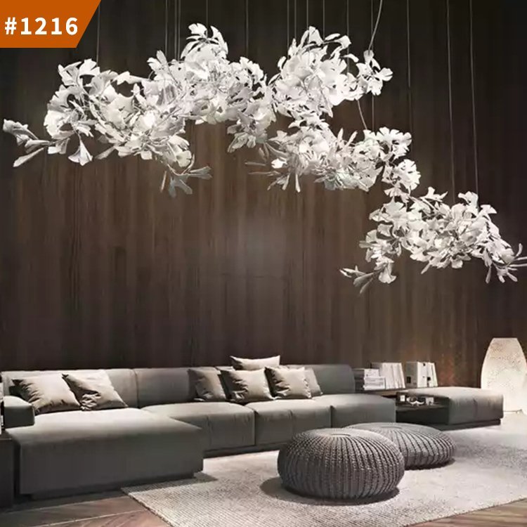 pendant light decoration staircase wedding villa crystal luxury led chandelier