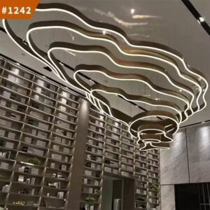big chandelier lighting light hotel lobby hall banquet custom project chandelier