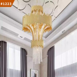 single pendant lights stairway dining hall modern crystal led chandelier