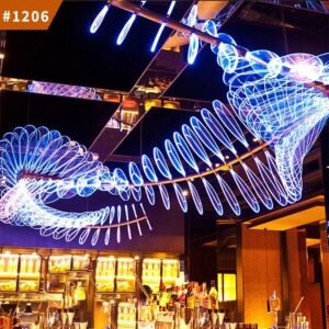 chandelier light modern staircase project custom large glass led chandelier
