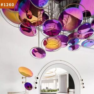 modern lighting luxury chandelier staircase hotel villa led chandelier light