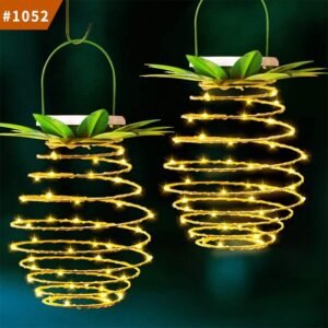 solar garden lights led villa balcony solar light outdoor pineapple night light
