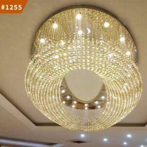 crystal pendant lights hotel lobby business center glass led chandelier light
