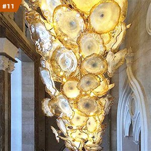 Bowel Shape Clear Glass Chandelier Lights