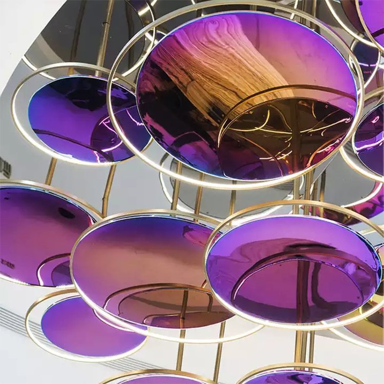 modern lighting luxury chandelier staircase hotel villa led chandelier light - Image 4