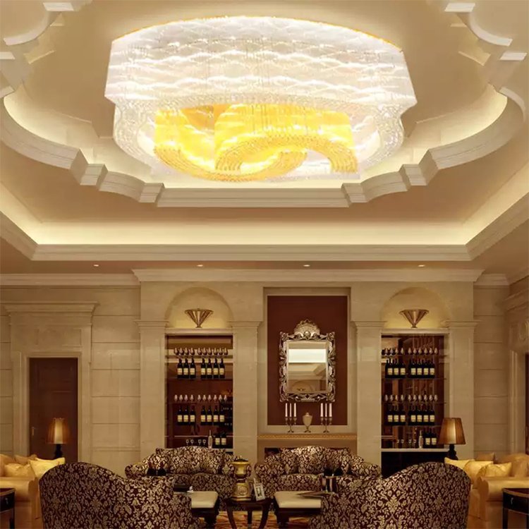 chandelier ceiling lights office show room luxury crystal led chandelier lamp - Image 4