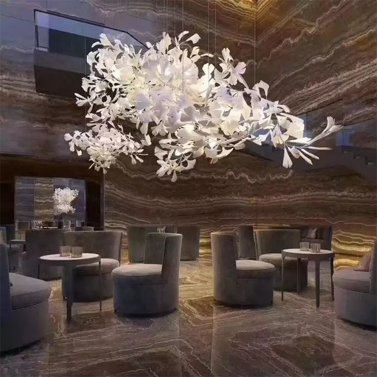 pendant light decoration staircase wedding villa crystal luxury led chandelier - Image 2