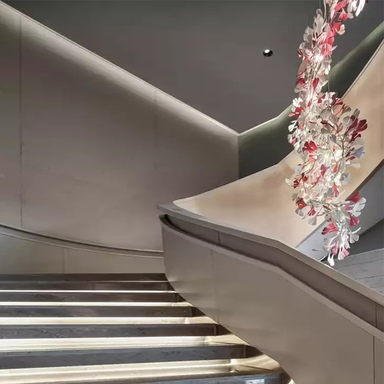 pendant light decoration staircase wedding villa crystal luxury led chandelier - Image 4
