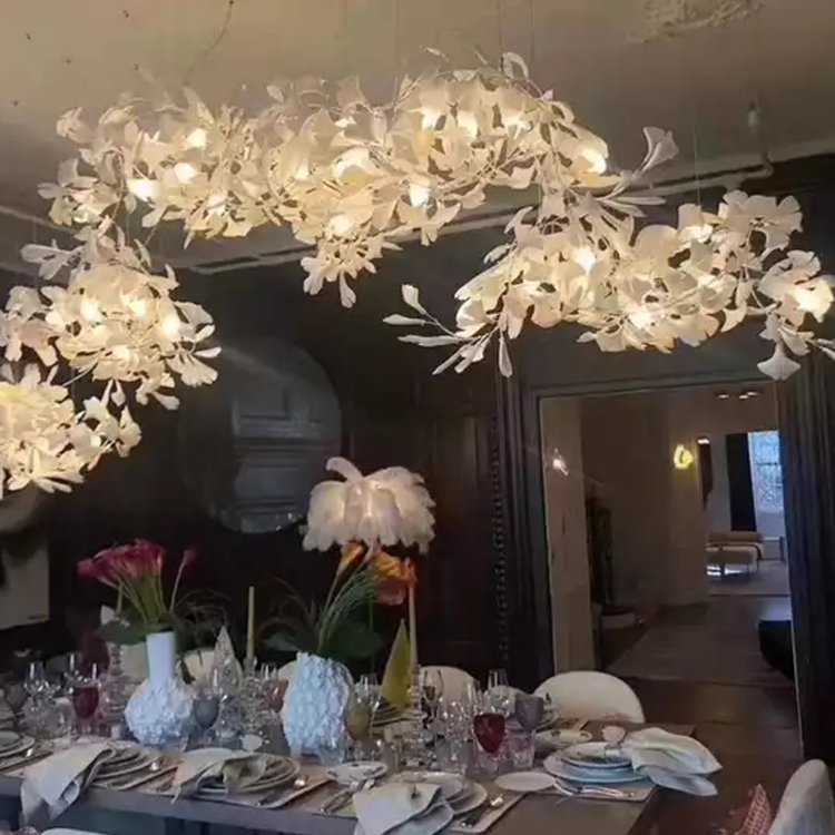 pendant light decoration staircase wedding villa crystal luxury led chandelier - Image 6
