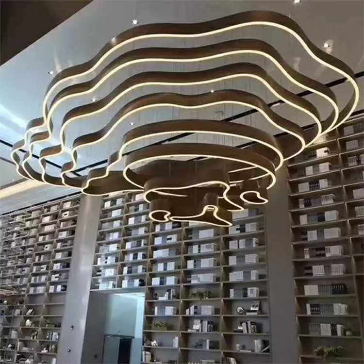 big chandelier lighting light hotel lobby hall banquet custom project chandelier - Image 3