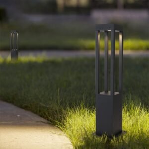 garden pillar main gate door pillar light solar powered outdoor pillar lamp