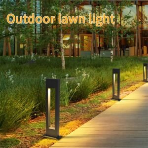 modern waterproof pillar bollard lights outdoor garden led lawn light