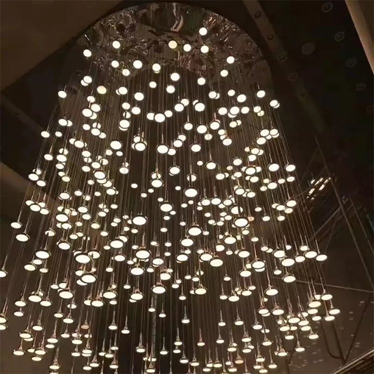 modern pendant light villa commercial center restaurant project led chandelier - Image 6