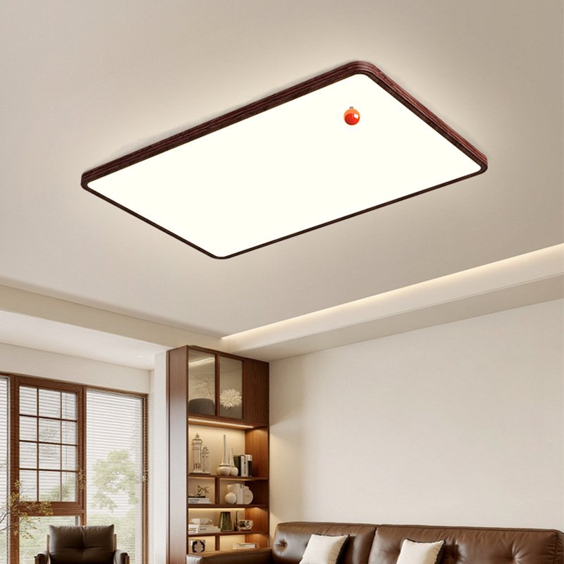 Vintage Walnut Wood Ceiling Light for Living Room & Bedroom