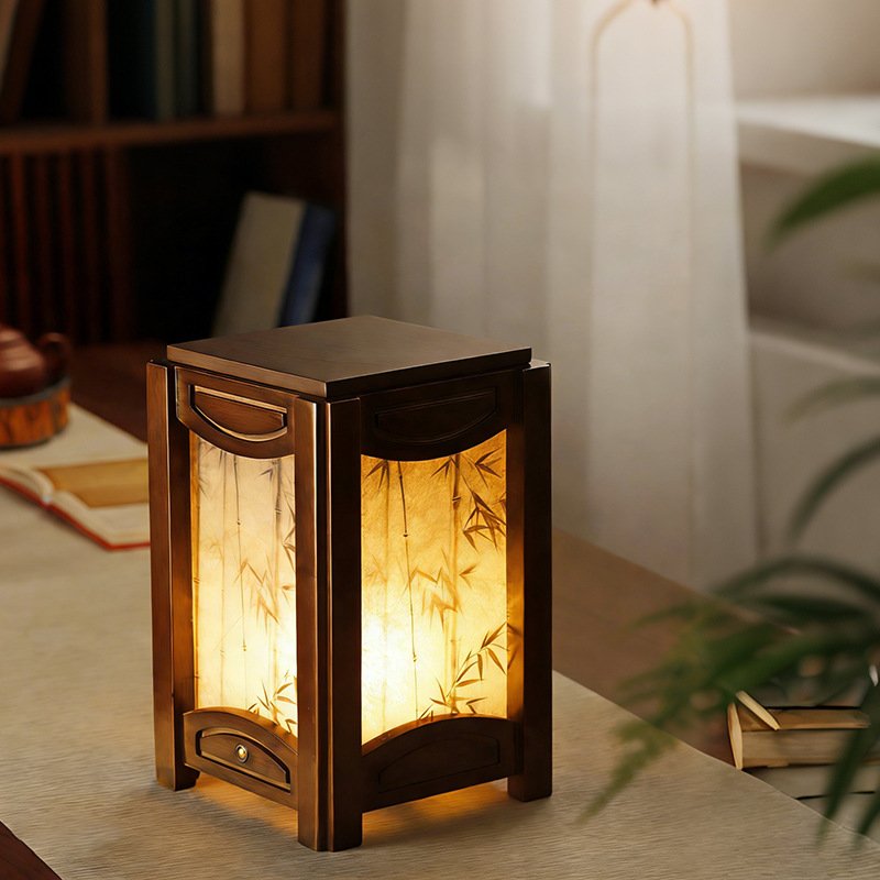 Wabi-Sabi Table Lamp for Bedroom & Study - Image 3