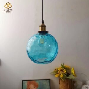 Modern Minimalist Art Glass Table Lamp for Bedroom & Corridor & Balcony