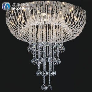 Crystal Round Ceiling Light for Living Room & Dining Room & Bedroom
