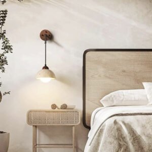 Stone Wall Sconce for Living Room & Bedroom & Entryway