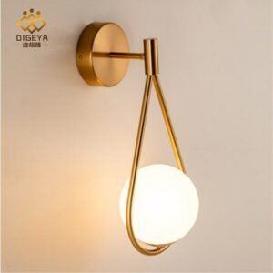 Nordic Art Glass Designer Wall Sconce for Living Room & Bedroom & Staircase