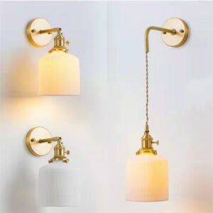 Nordic Ceramic Wall Sconce for Dining Room