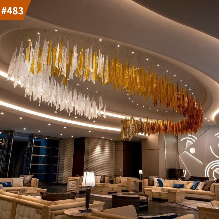 project decorative lamp hotel villa modern commercial light crystal chandelier