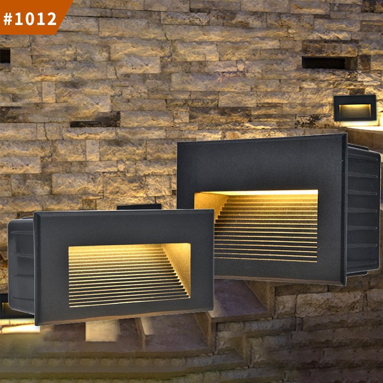 waterproof aisle recessed outdoor step light ip65 led stair wall light indoor