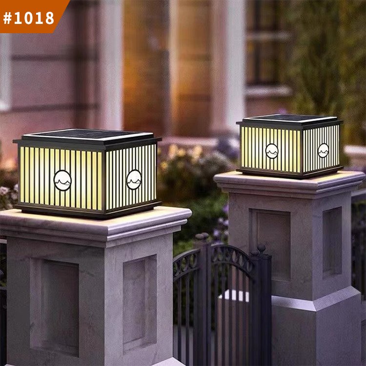 pillar lights led waterproof ip65 home villa courtyard outdoor solar post lamp