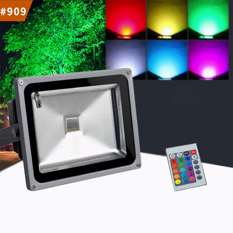 tree lighting led flood light rgb waterproof security lights remote control