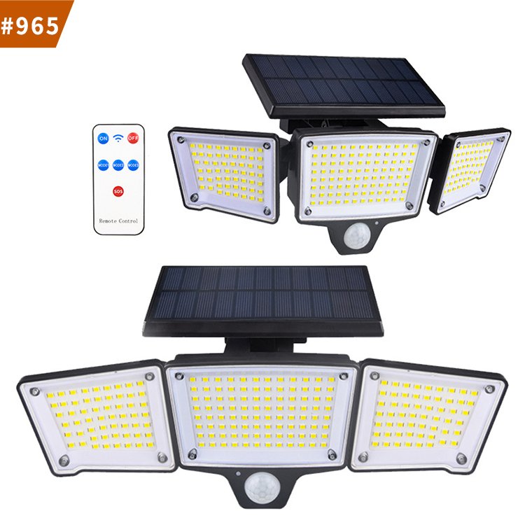 solar outdoor lights motion sensor with remote control garden light solar