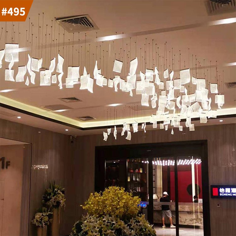 wedding decor home lighting glass hanging pendant light chandelier for foyer