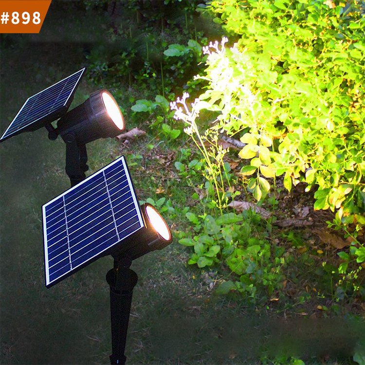 solar tree lights landscape spotlights outdoor waterproof garden lawn lights