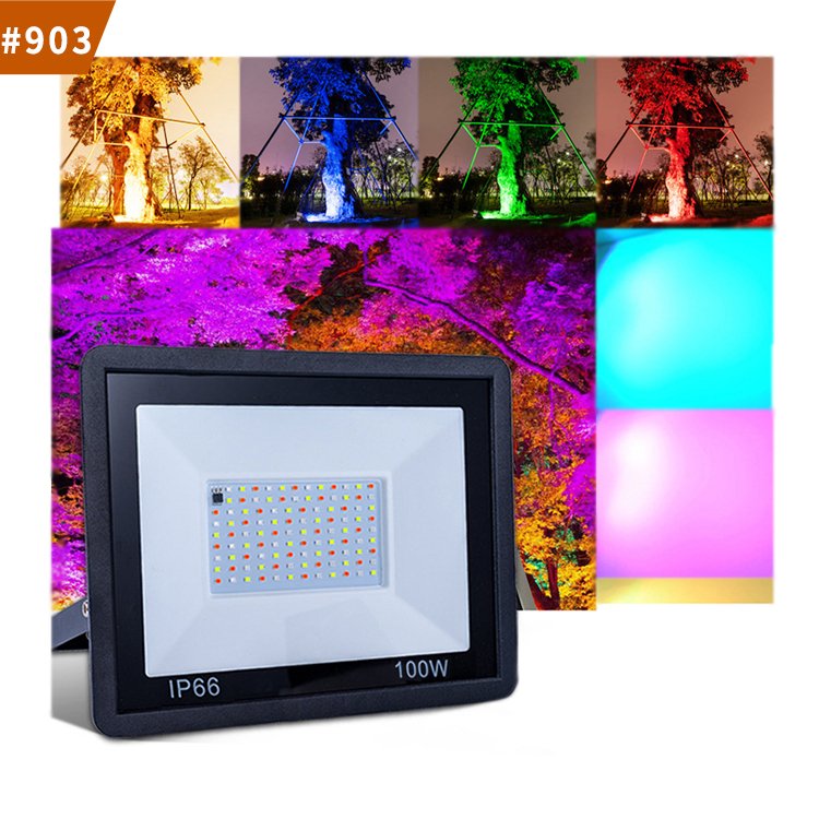 led work rgb light tree lighting aluminum waterproof ip66 flood lights outdoor