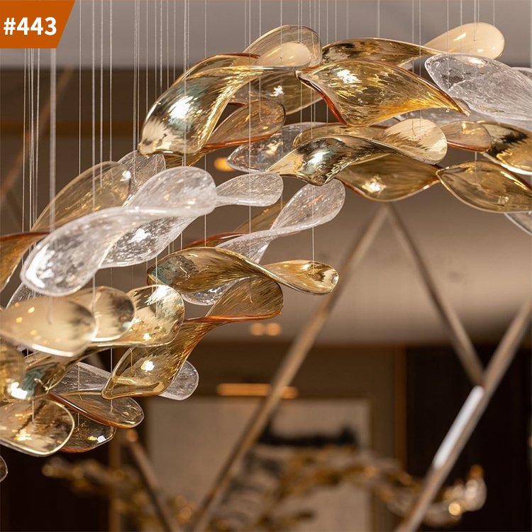 custom decorative lamp commerical murano glass chandelier light fixtures