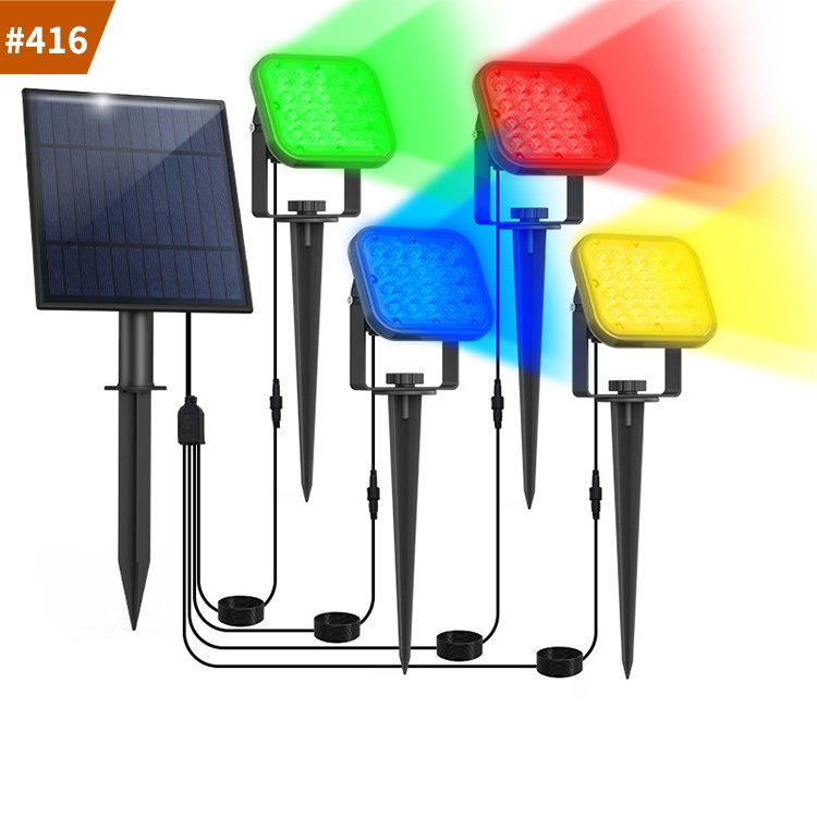 rgb outdoor led landscape courtyard lamp sun power led garden light lawn lamp