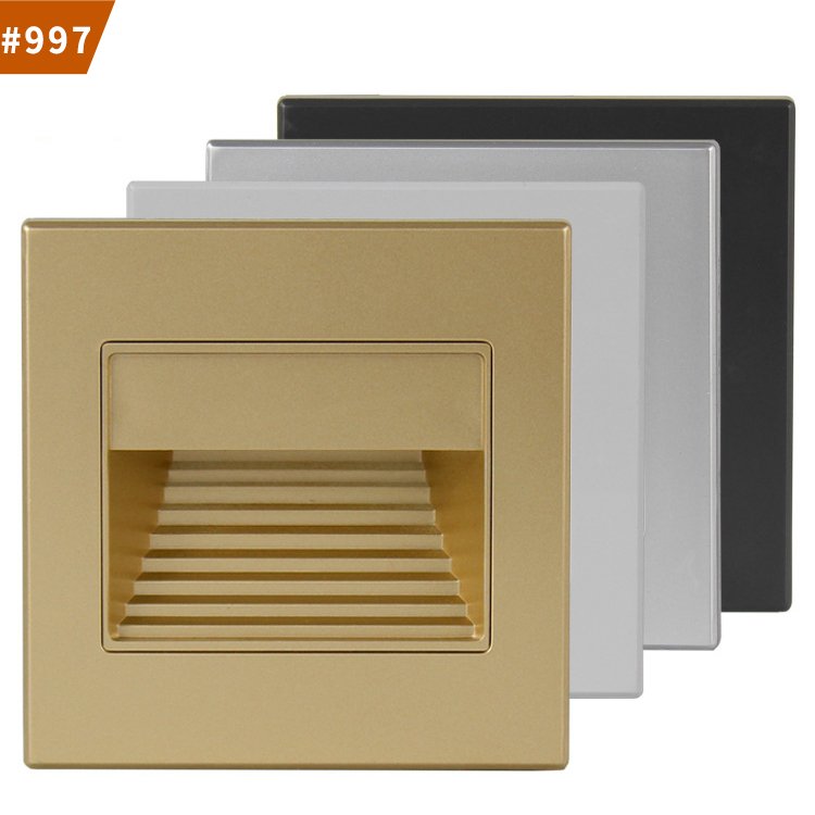 modern cinema foot lamp recessed led step light corner lamp led stairs light