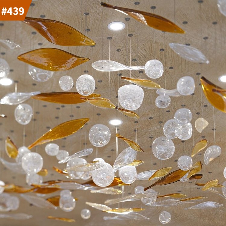 customization home lamp shade modern cheap glass chandeliers ceiling lighting