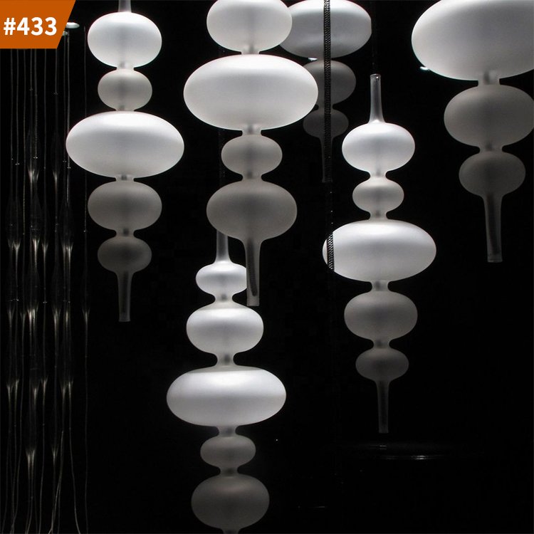 hotel pendant light new fashionable blown glass chandelier commercial lighting