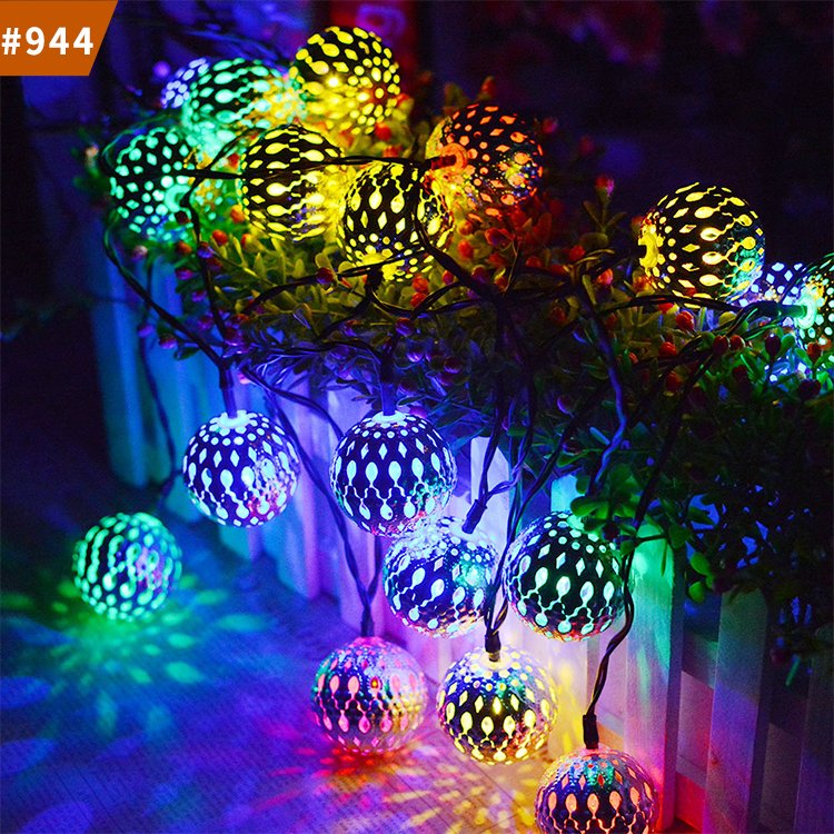 lights led moroccan metal ball decoration led lights christmas led string light