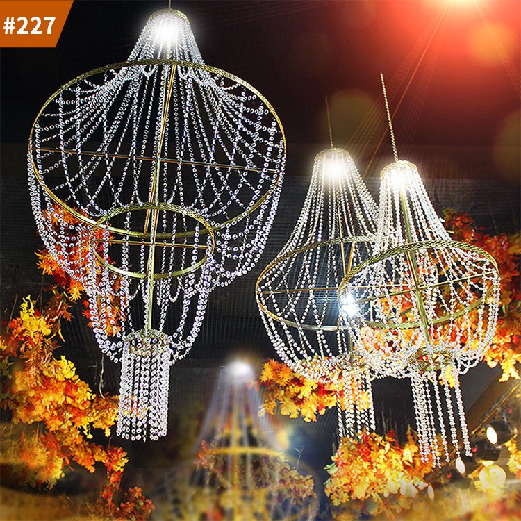 modern decoration hotel dining room crystal luxury wedding led chandelier lamp